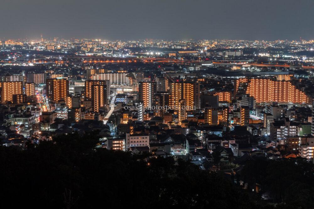 五月山秀望台の夜景