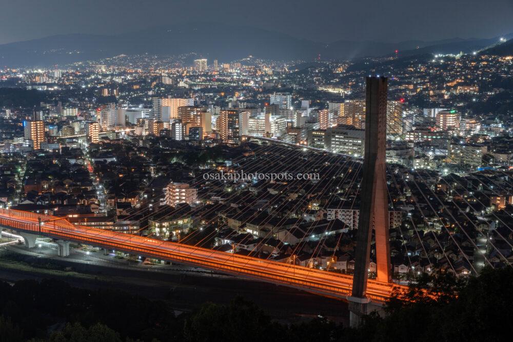 五月山秀望台の夜景