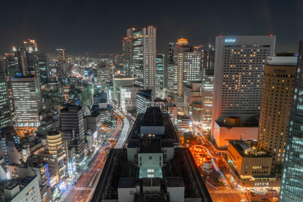 大阪駅前第3ビルの夜景
