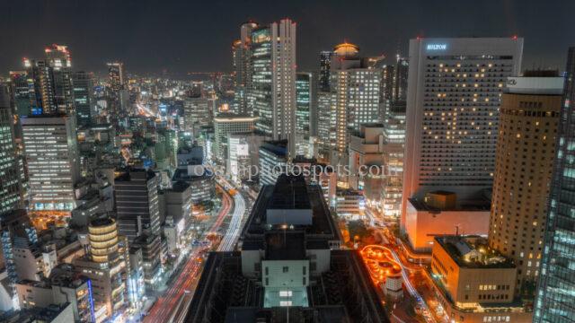 大阪駅前第3ビルの夜景