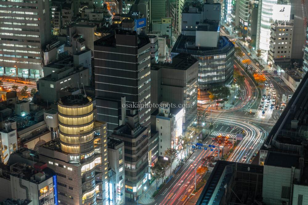 大阪駅前第3ビルの夜景