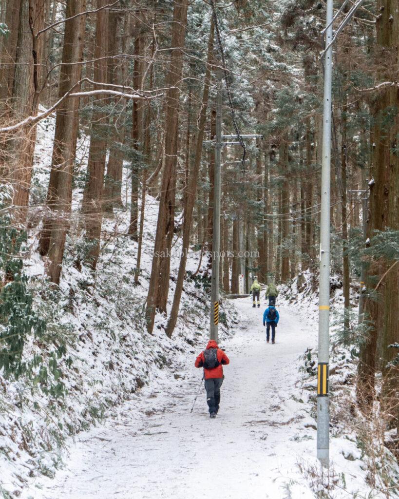 金剛山の雪景色