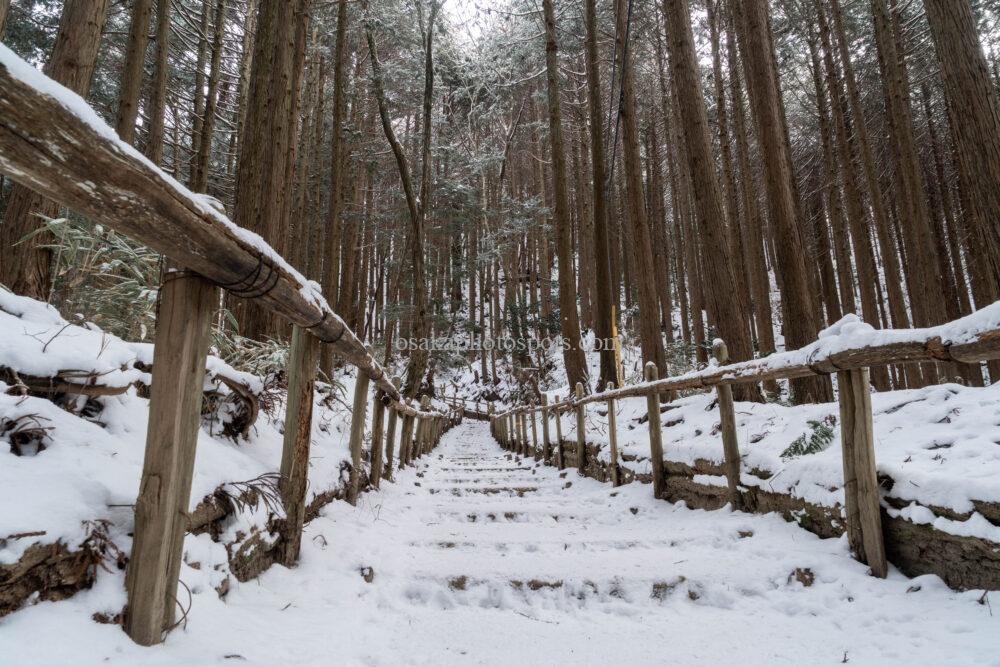 金剛山の雪景色