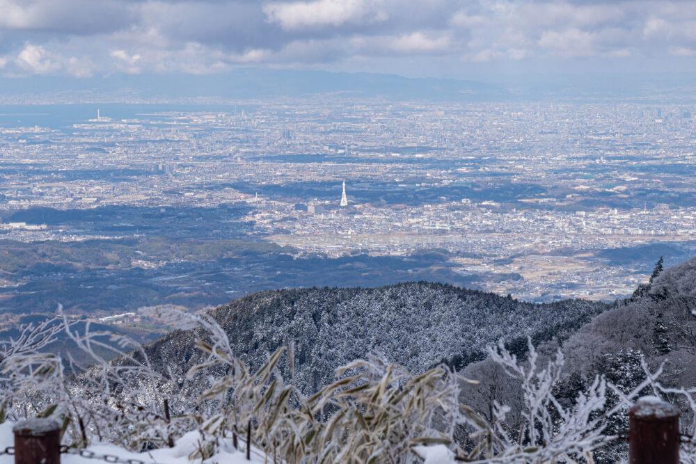 金剛山の雪景色