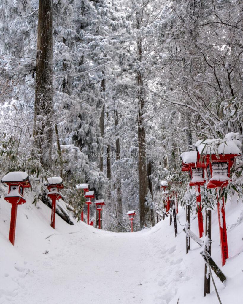 金剛山の雪景色