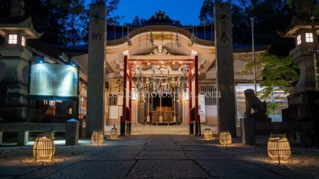 蜂田神社・風鈴ライトアップ